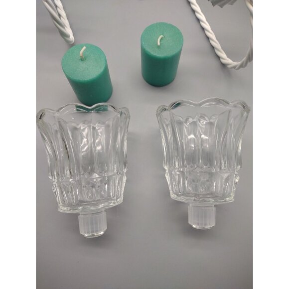 Vintage Pair 12" Twisted Rope Bow Metal Wire Wall Sconce Candle Holders, Votives - Picture 16 of 16